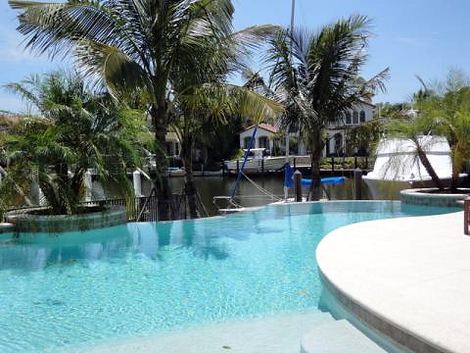 A finished Castle Pools build — a custom inground pool and outdoor living space in Southwest Florida.